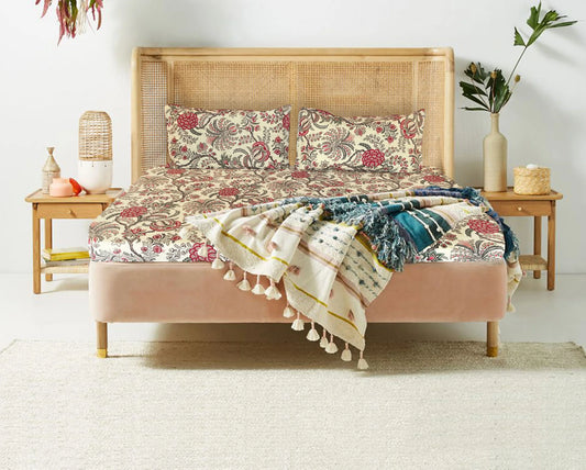 Bedroom Bliss: Unlocking Serenity with Block Print Cotton Bed sheets