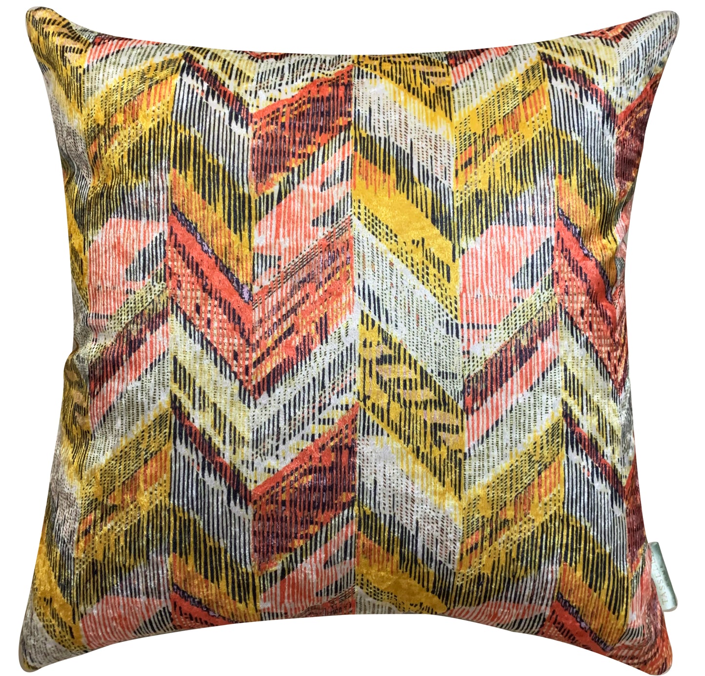 Multi-Strap Modern Chic Designer Velvet Cushion Cover