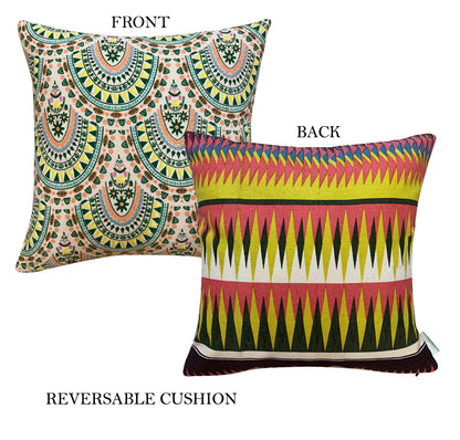 Mardin Reversible Pure Cotton Cushion Cover