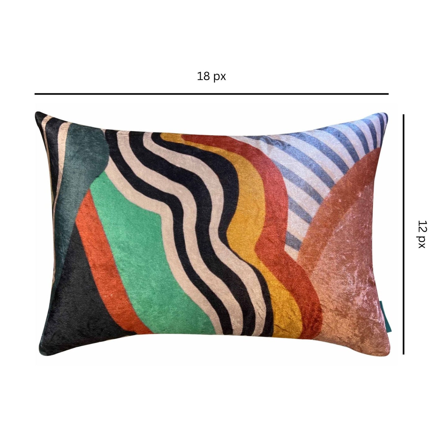 Modest Sunset Modern Chic Designer Velvet Cushion Cover 