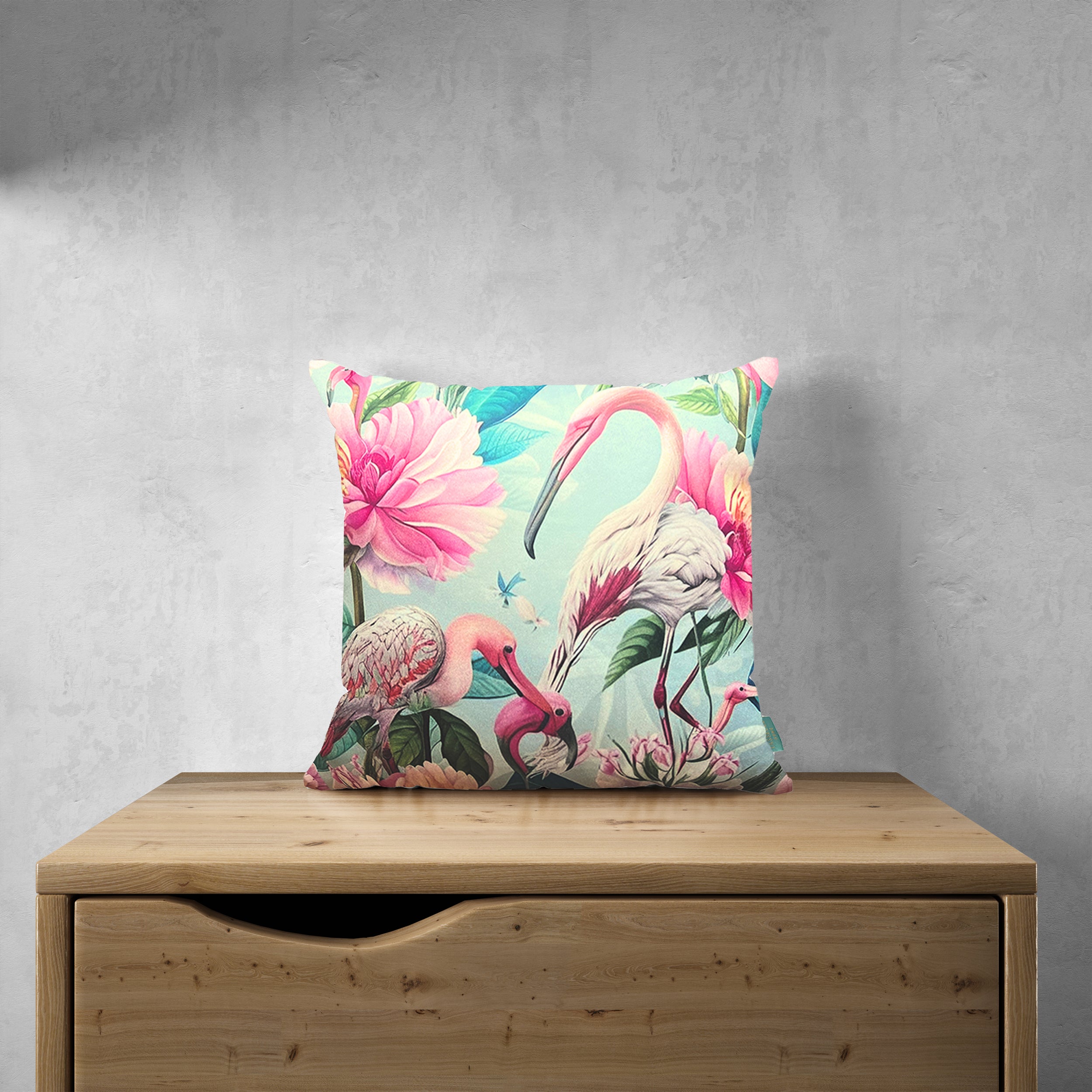 Flamingo Cushion Covers Tasseled Home