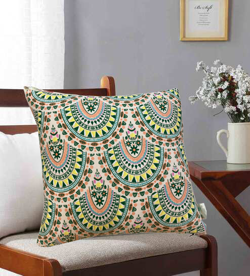 Mardin Reversible Pure Cotton Cushion Cover 