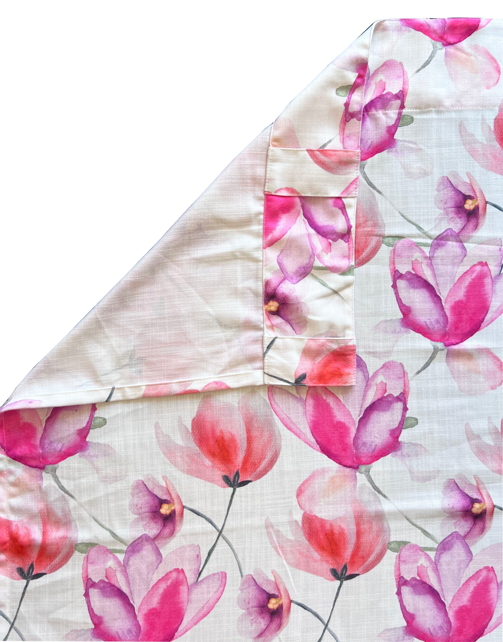 Falling Flowers Cotton Door Curtain